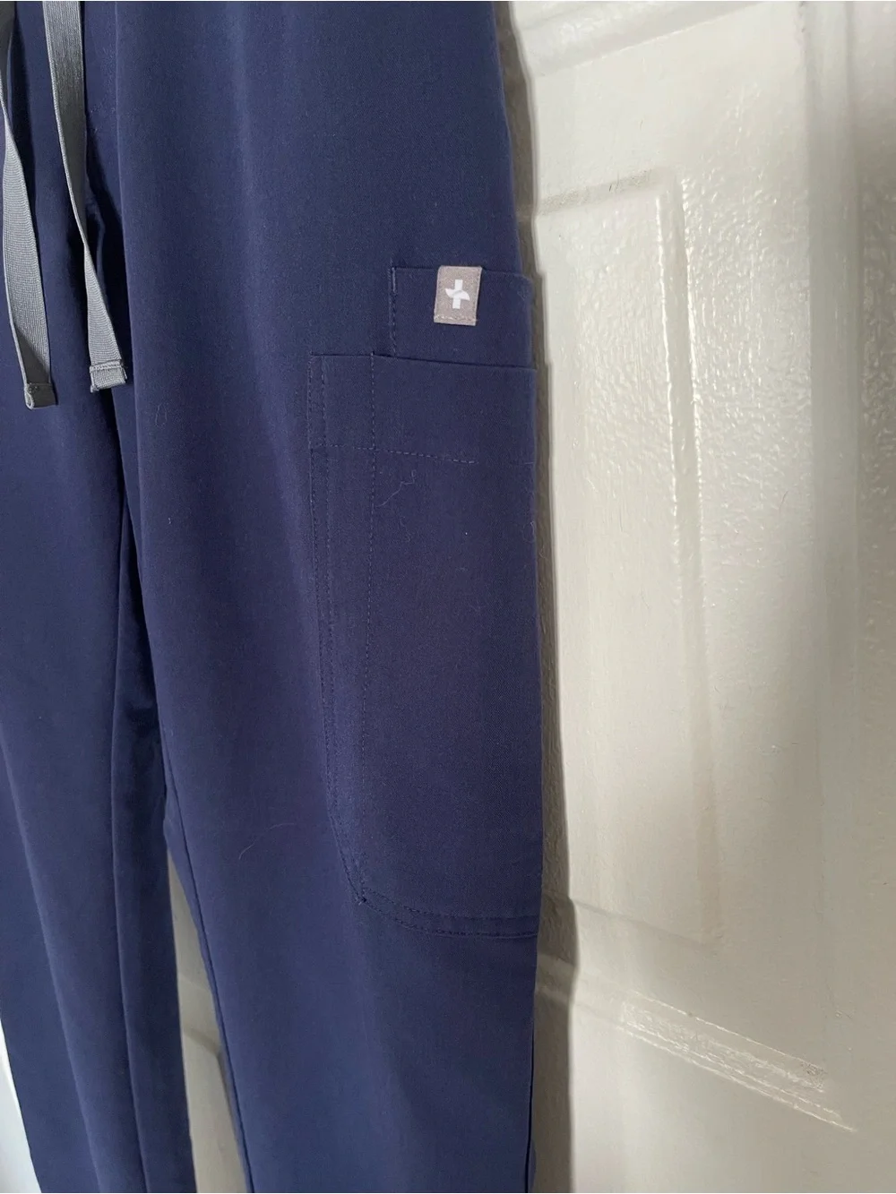 Women’s Fig Navy Drawstring Pants Scrubs XS/P petite